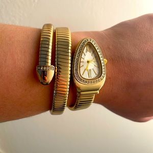 Gold Fashion Wrap Watch